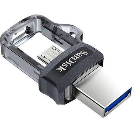 SanDisk Ultra Dual Drive 256GB Metalik Gri & Gümüş USB 3.0 Hızlı Okuma 150