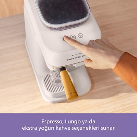 Philips Baristina Espresso Makinesi, 16 Bar Basınç, Çift Kahve Filtresi, Evde Barista Kalitesinde