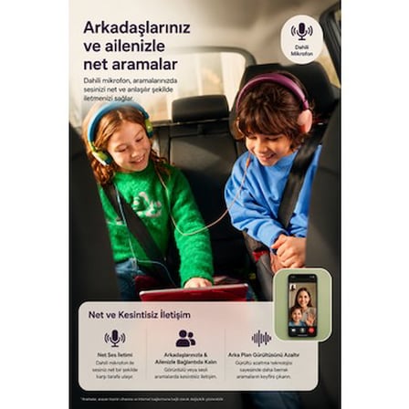 Kablolu Kulak Üstü Çocuk Kulaklığı, Macenta Renk Seçeneği