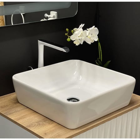 Beyaz Renkli 46 x 46 cm Modern One Lavabo