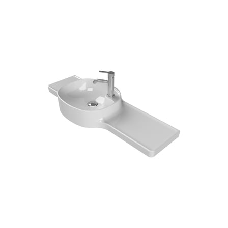 Turkuaz Seramik Harmony 100 cm Etajerli Lavabo (Soldan
