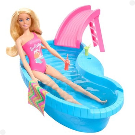 Havuz Oyun Seti ile Barbie Bebek Eğlencesi