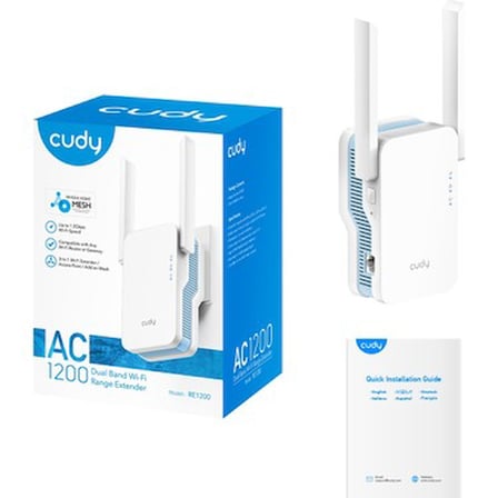 Wi-Fi Mesh Menzil Genişletici - 5GHz 867Mbps, 2.4GHz 300Mbps Hız