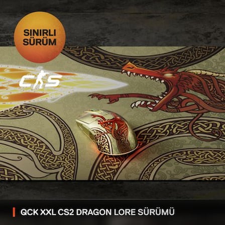 Steelseries Qck Xxl Cs2 Dragon Lore Edition Oyun Mouse
