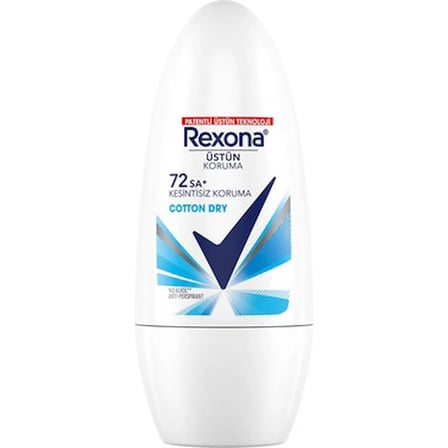 50 ml Cotton Dry Kadın Roll On Deodorant, 72 Saat Koruma
