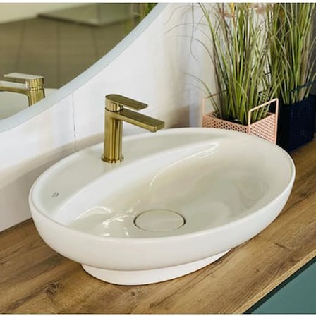 Tezgah Üstü 60 cm Seramik ile Modern Mutfak Tasarımı