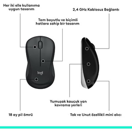 Kablosuz Türkçe Klavye ve Mouse Seti, Ergonomik ve Kullanışlı