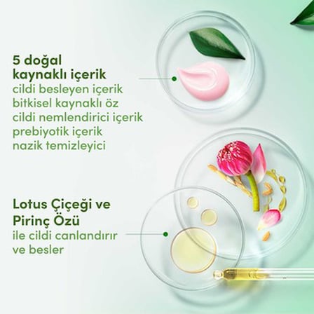 Lotus çiçeği ve pirinç sütü özlü nemlendirici duş jeli, 450 ml