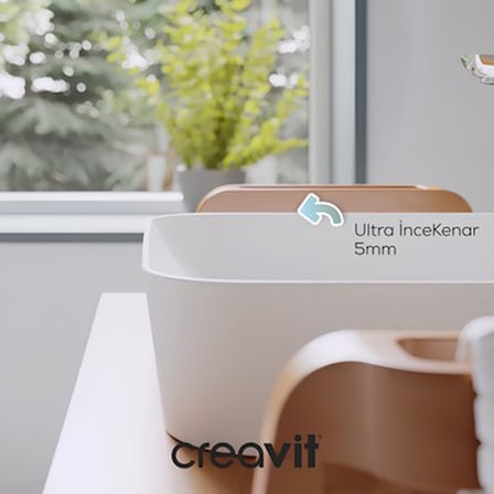 Kare Beyaz Deliksiz Lavabo 40 cm Modern Tasarım ile Şık