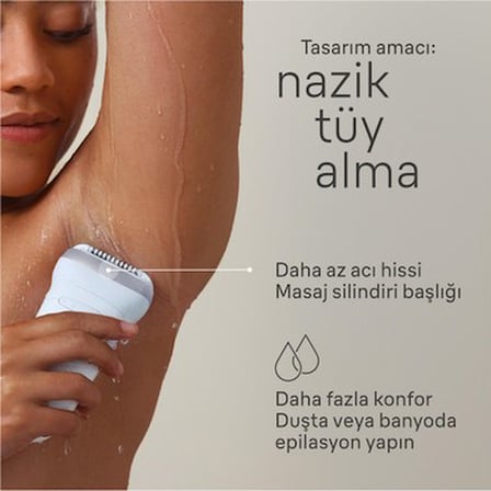 Kablosuz Şarjlı Islak Kuru Epilatör 7-441 Yıkanabilir