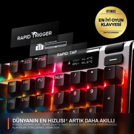 RGB Aydınlatmalı Mekanik Oyuncu Klavyesi, Omnipoint Anahtar Teknolojisi