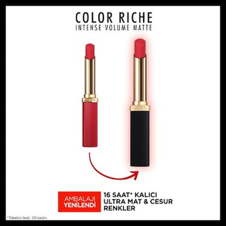 Intense Volume Matte Ruj, 100 Pink Worth