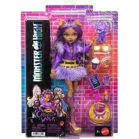 Mor Renkli Marvel Temalı Aksesuar ile Clawdeen Bebek