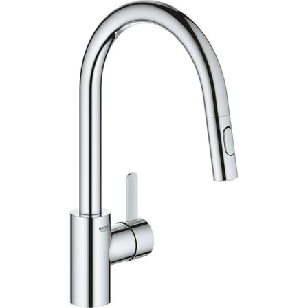 Grohe Eurocosmo Tek Kumandalı Eviye Bataryası Tezgah Üstü Montaj Gri Renk Esnek Yapı