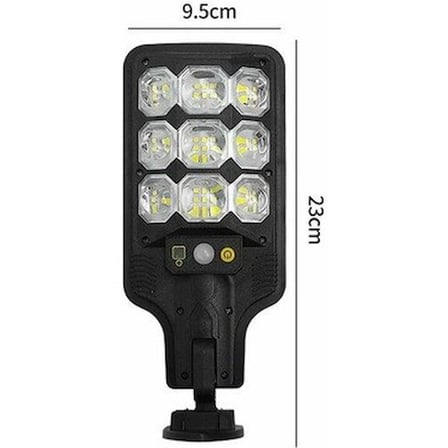 Hareket Sensörlü 9 COB LEDli Sokak Aydınlatması