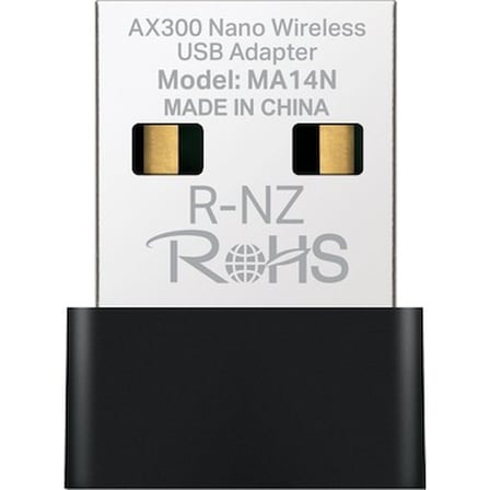 Mercusys MA14N | AX300 Mbps Nano USB Wi‑Fi 6 Adaptör | Kolay Kurulum | Windows & Linux Uyumlu |