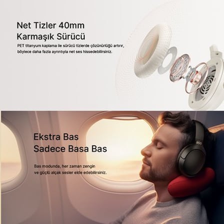 Beyaz Kulaklık, 70 Saat Dinleme Süresi ve HIFI Ses Kalitesi