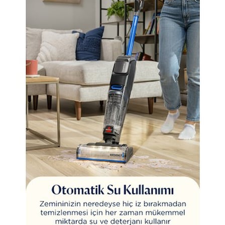 Islak ve Kuru Temizlik Yapabilen Süpürge, Çok Fonksiyonlu Kullanım