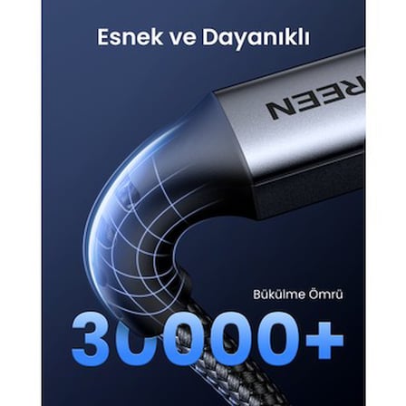 60W 3A Hızlı Şarj USB-C Kablosu, 1 Metre Uzunlukta