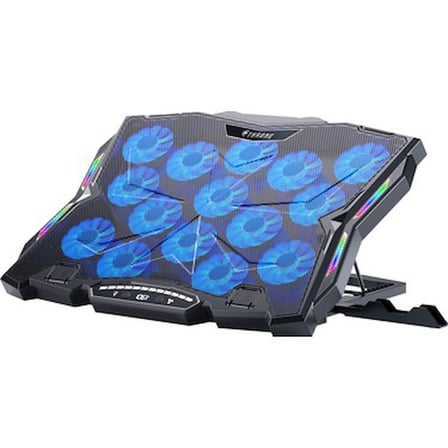 15X Turbo LED Fan, 10 Modlu RGB Işık, Ayarlanabilir Fan Hızı ile Serinletici