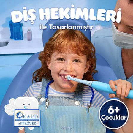 4 Adet Yedek Başlık, 6+ Yaş Çocuklar İçin Diş Fırçası