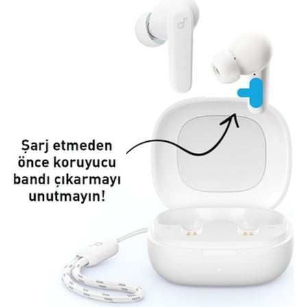 Kablosuz Bluetooth Kulaklık - Beyaz, IOS ve Android Uyumlu, Taşınabilir
