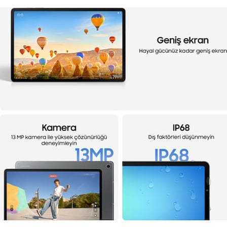 Samsung Galaxy Tab S10 FE+ 8GB 128GB SM-X620 (Samsung Türkiye