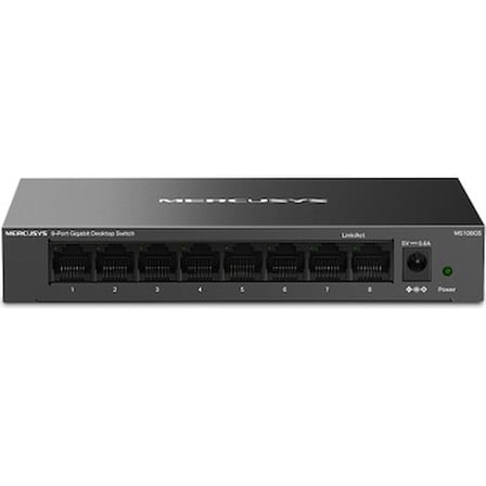 8-Port Masaüstü Switch, 10/100/1,000 Mbps Hız ile Kullanım