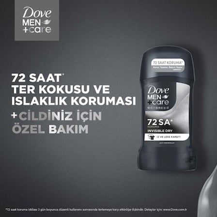 Dove Men +Care Erkek Stick Deodorant Invisible Dry 50