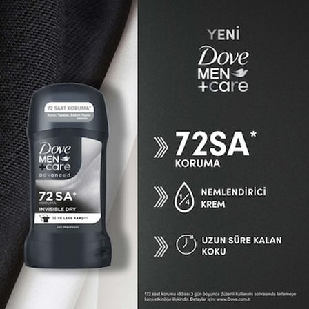 Dove Men +Care Erkek Stick Deodorant Invisible Dry 50