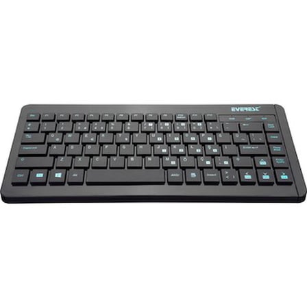 Siyah Mini USB Q Klavye Kolay Taşınabilirlik İçin