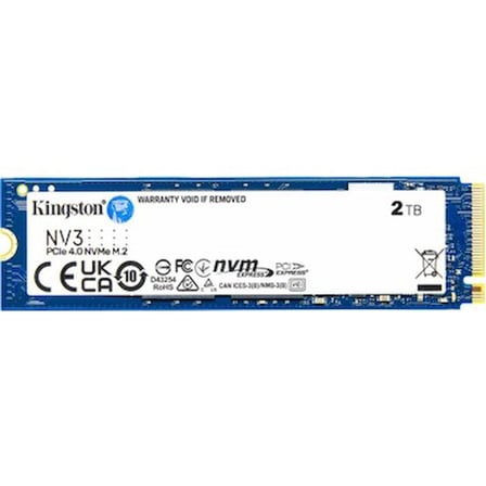 Kingston 2TB NV3 SNV3S-2000G 6000-5000MB-s PCI-Express 4.0 M.2 Ssd