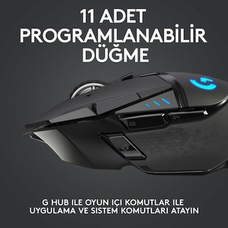 Logitech G G502 LIGHTSPEED 25.600 DPI Yüksek Performanslı Kablosuz Oyuncu Mouse -