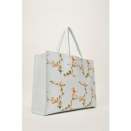 Ted Baker Mavi Ikonik Floral Desenli Küçük Çanta ile Şıklık