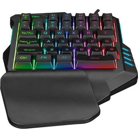 RGB LEDli 35 Tuşlu Mini Gaming Klavye, Kompakt Tasarım