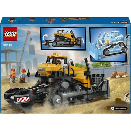 Sarı Buldozer İnşaat Temalı Yaratıcı Oyuncak 8 Yaş ve Üzeri için
