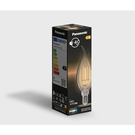 E14 Flame 4W 470LM 2700K Filament Ampul ile Şıklık