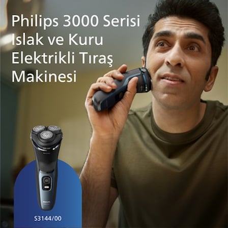 Islak & Kuru Tıraş Makinesi, 5 Yönde Dönen Başlıklarla Hassas Düzeltme