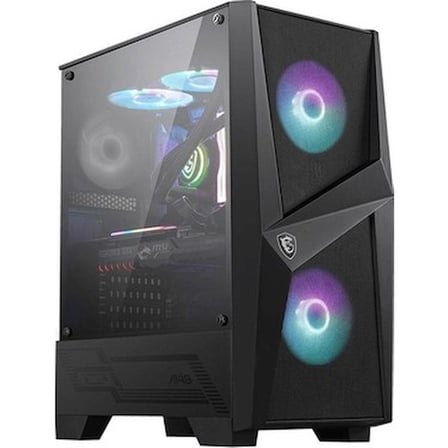 Temperli Cam ve ARGB Fan ile Oyun Bilgisayarı Kasa, 120mm Fan ile