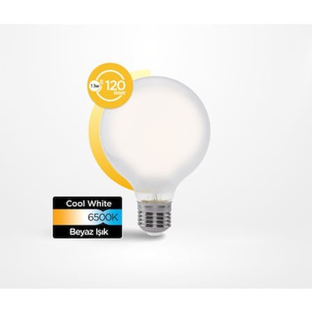 Filament Ampul E27, 13W 2000LM 6500K ile