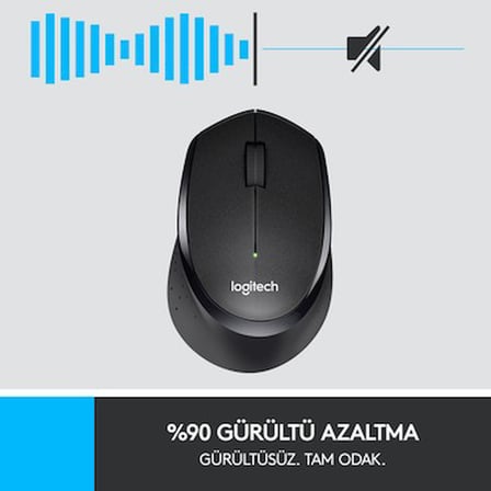 LOGITECH M330 SILENT KABLOSUZ SİYAH