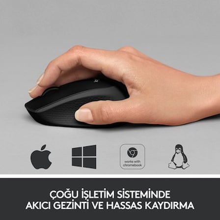 LOGITECH M330 SILENT KABLOSUZ SİYAH