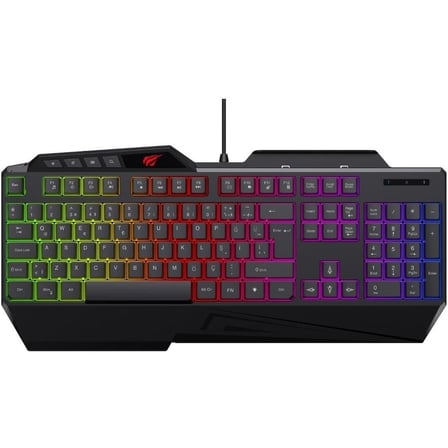 Havit Gamenote KB488L Rainbow Aydınlatmalı Oyuncu Klavyesi - Telefon Tutuculu - Türkçe
