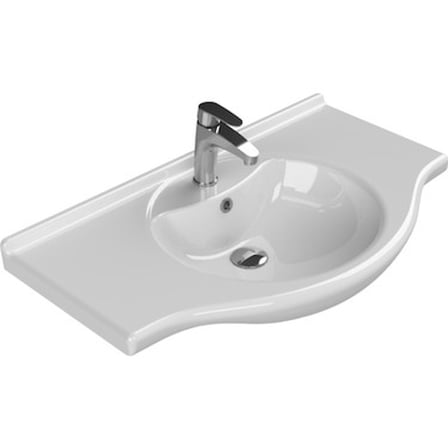 Nil Etajerli Lavabo, 85x50 cm Modern ve Şık