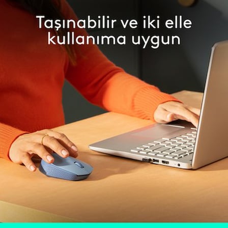 Kompakt Tasarımlı USB Alıcılı Kablosuz Mouse - Açık Renk Seçeneği