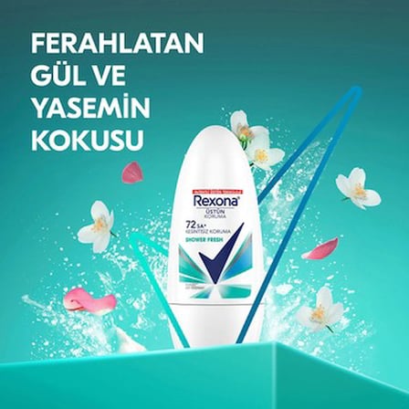 50 ml Kadın Roll On Deodorant, 72 Saat Kesintisiz Koruma Sağlar