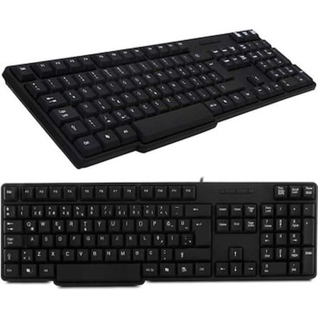 Everest KB-517U Siyah Kablolu Standart Klavye (Caps Lock Tuşu) (Kablo Uzunluğu 1.35