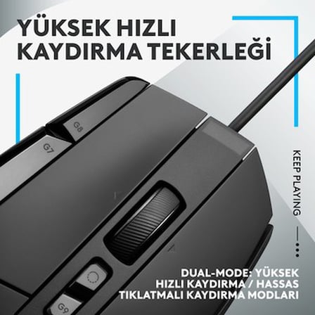 Logitech G G502 X Kablolu HERO 25K Sensörlü Yüksek Performanslı Oyuncu Mouse -