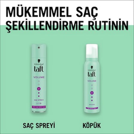 Tüm saç tipleri için hacim sağlayan saç spreyi, 250 ml