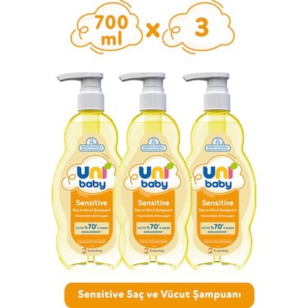 Hassas Saç ve Vücut İçin 700 ml Şampuan Ürünü